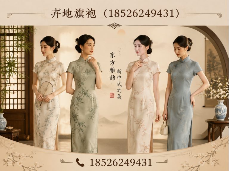 蓟州区手绘旗袍展示图